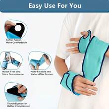 All-Day Comfortable Wrist Support - Adjustable Strap Design, Suitable For All Hand Sizes, Ideal Choice For Students And Professionals, Anti-Slip Design, Perfect For Desk Workers - Blue - View 4
