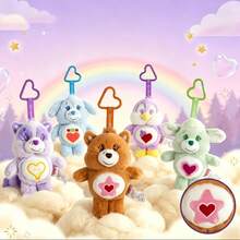Care Bears Cousins 15cm 絨毛熊熊吊飾鑰匙圈 可愛熊熊掛飾 包包飾品 柔軟填充玩偶 卡哇伊配件 生日禮物 收藏款 - 彩色 - 查看 8