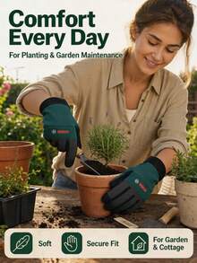 bosch Unisex Work Gloves - Flexible Breathable Multi-Function Mechanical Gloves With Reinforced Padding, Adjustable Wrist Strap, And Reliable, Suitable For Technicians, Maintenance, Yard Work, Gardening And Outdoor Use - Multicolor - View 3