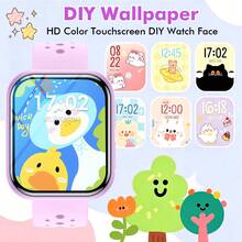 Reloj inteligente de pantalla grande de 1.83 pulgadas nuevo 2026 para niños y adolescentes, compatible con llamadas, notificaciones de mensajes, modos deportivos, pronóstico del tiempo, widgets personalizables, accesorio diario esencial para niños - Multicolor - Ver 2