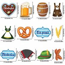 Oktoberfest Banner, Oktoberfest Garland, Bavarian Flag, Oktoberfest Bunting Sign Banner, Backdrop Photo Booth Props For Beer Theme Party Supplies, Oktoberfest Party Decorations - Beer Festival Flags - View 6