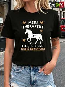 Women T-Shirts - 黑色 - 查看 1
