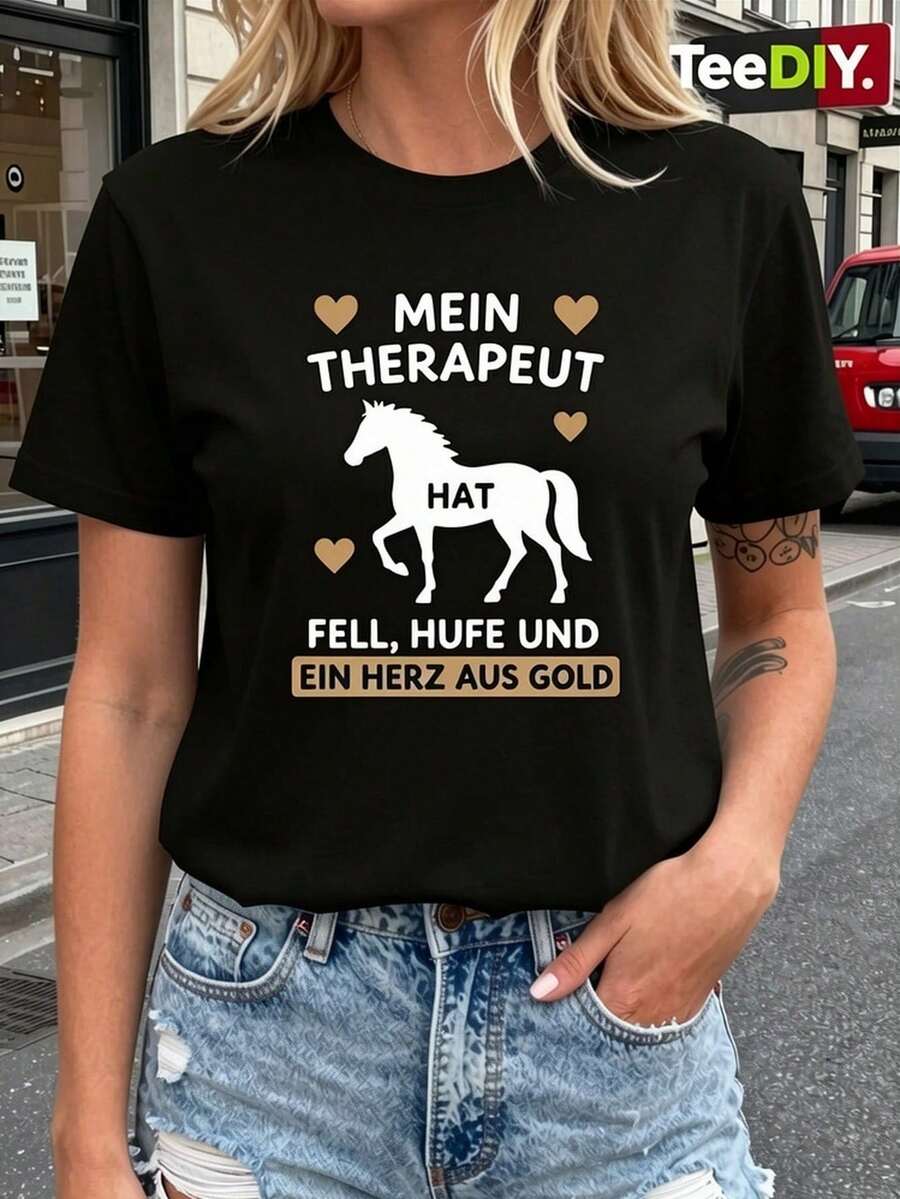Women T-Shirts - 黑色 - 查看 1