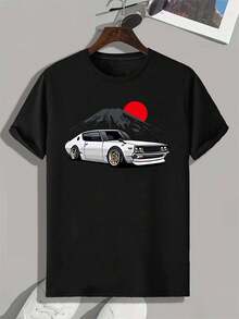 Men'S Casual Short-Sleeve Sports T-Shirt - Schwarz - Übersicht 1