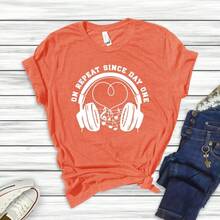 On Repeat Music Lover Shirt: Dreamy Pop Concert Tee - 白色 - 查看 8