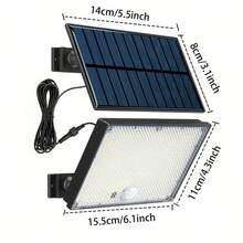 400 LED High Brightness Solar Flood Light, IP65 Fully Waterproof, Infrared Sensor + Remote Control Design, Lighting, Suitable For Yard, Driveway, Porch, Garage Solar Outdoor Light - 1PC - View 5