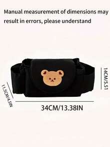 1 buah Tas Penyimpanan Gantung Multifungsi untuk Kereta Bayi, Desain Cetak Kartun Lucu, Cocok untuk Sebagian Besar Kereta Bayi, Praktis untuk Membawa Perlengkapan Bayi Saat Bepergian - Tas kereta dorong bayi - View 3
