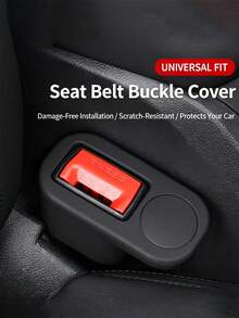 1pc Universal Car Seat Belt Socket Protector, Seat Belt Fastener, Silicone Plug Sleeve Fixer, Easy 1-Second Installation, Suitable For Sedan, SUV, Truck Locking Device, Universal Design Breaks Model Limitations, Uses Adaptive Slot Technology, Perfectly Compatible With Most Cars/Trucks - Multicolor - View 6
