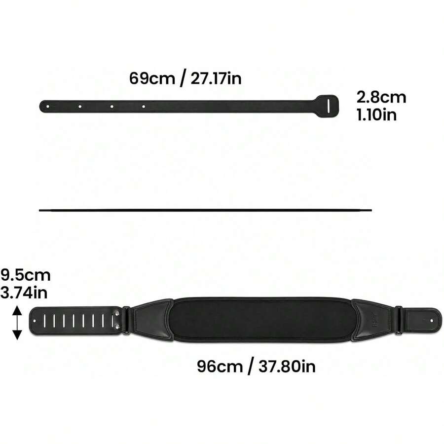 Universal Adjustable Guitar Strap – Bass & Electric Guitar Shoulder Belt For Musicians - Guitar Strap - View 1