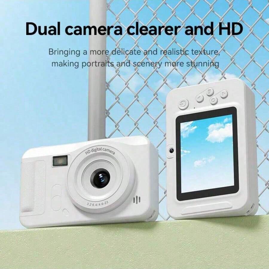 1080P Digital Camera, Retro Style Entry-Level Mini CCD Camera, High Definition High Pixel Portable, Suitable For Students And Travelers