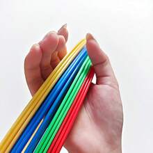 Improves Agility Speed & Coordination Colorful Hopping Rings Jump Grid Training Circles For Soccer Football Agility Ladder Alternative Outdoor Indoor Sports Exercise Equipment Random Colors - Multicolor - View 3