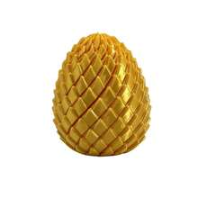 2pcs 3D Printed Movable Dragon Scale Dragon Egg Stress Relief Building Block Ornament, Multi-Color Gradient, Expandable, Assembleable Fingertip Toy, Stress Relief Healing Desktop Decor For Adults And Students, Creative Birthday And Holiday Gift - Multicolor - View 10