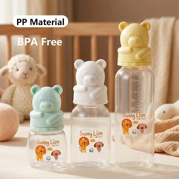Bộ 3 bình sữa em bé chất liệu PP 60ml/150ml/260ml, chống sặc, chống rơi, nhỏ gọn dễ mang theo, phù hợp cho nhiều giai đoạn của bé