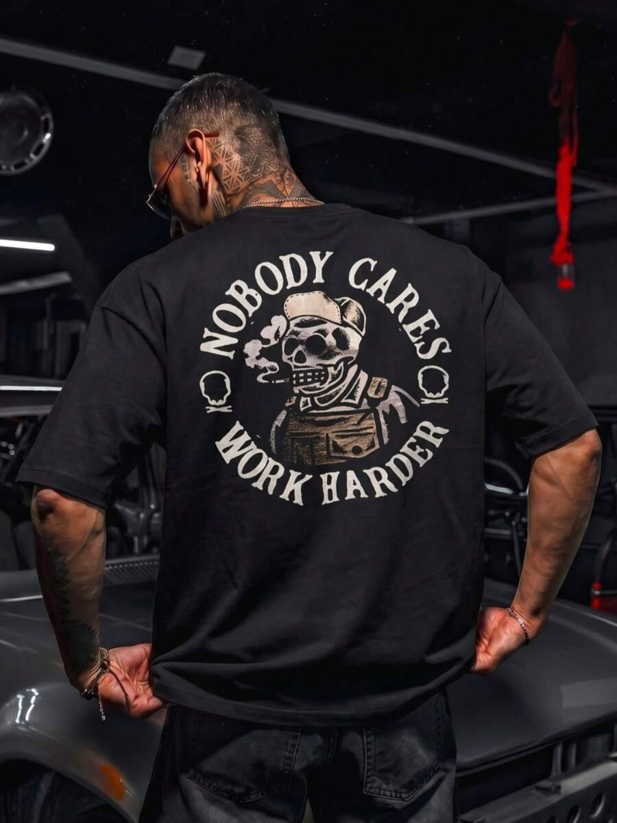 Dope | Men's Skull Print Short Sleeve T-Shirt, Summer