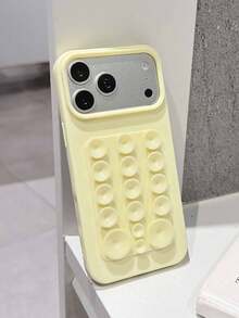 1件純色吸盤防摔手機殼，TPU材質，適合作為節日禮物，相容於 Apple 11 12 13 14 15 16pro/Promax/14 15 16plus/17/18promax/18pro - 黃色 - 查看 2