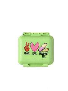 Mini 6-Compartment Portable Pill Box, Medicine Storage Box, Travel Pill Box, Printed With "My Pill Box" And Pill Pattern, 6-Compartment Small Pill Box, Sealed Pill Packaging Storage Box, 6-Day Weekly Pill Storage Box, Travel Essential Pill Box, Daily Vitamin Pill Box, Pocket Pill Box Storage Box, Exquisite Storage Box, Home Essential, Travel Essential - Multicolor - View 15