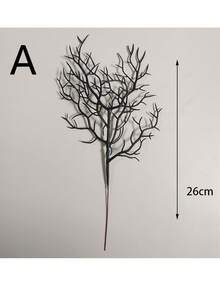 30/10pcs Black Halloween Branches Decor, Artificial Twisted Twig Stems, Artificial Curly Branches For Vase Arrangement, Gothic Style Halloween Tree Branch Sprays, Halloween Party Table Centerpiece Decoration Berry Sprays - Multiple Styles - View 4