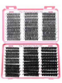 30D/40D/50D/60D/80D/100D 大容量睫毛書扇簇假睫毛 仿貂毛 590片 濃密蓬鬆纖維感 0.07mm D捲度 8-18mm 混長單簇假睫毛 自然柔軟 睫毛接種化妝適用任何風格 可重複使用 - D - 查看 5