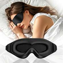 Ultra Soft 3D Sleep Eye Mask, Light Blocking Eye Cover For Insomnia Relief, Unisex Sleeping Mask For Student Nap & Travel, Ideal For Long Haul Flight, Deep Sleep, Business & Yacht Trips, Must-Have Rest Accessory For Back To School - Multicolor - View 3