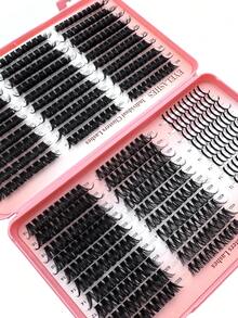 570片大容量仙女睫毛書單簇貂毛假睫毛,0.07mm D捲度,纖細濃密蓬鬆,混長8-18mm,自然柔軟睫毛接種,適合任何風格,可重複使用 - D - 查看 9