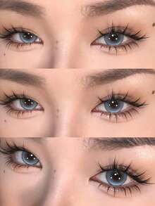 80pcs Lower Lash Girl Group False Eyelashes B Curl Segmented Realistic Korean Style Slouchy Eyelashes Natural Single Cluster For Beginners - B - View 2