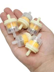10pcs Universal Transparent Inline Fuel Filter, Clear Visible Paper Gasoline Filter, Intercept Impurities To Protect Engine Fuel System, Suitable For Motorcycle, Scooter, Dirt Bike, ATV, Moped, Quad Bike, Lawn Mower, Small Gasoline Engine Replacement Parts - Gasoline Filter - View 5
