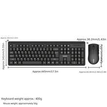 [Lenovo KN210] Wireless Keyboard And Mouse Set With Chocolate Keys For Efficient And Comfortable Computer And Laptop Use In Business And Office Settings - View 7