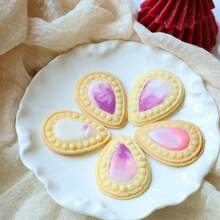 Vintage Pearl Edge Cookie Cutter Set, Bowknot Heart Water Drop Rectangle Frame Baking Tools, Suitable For Wedding Desserts And DIY Gifts - View 6