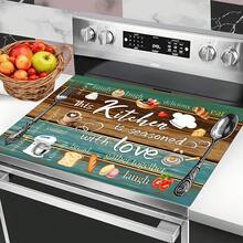 1pc Wood Grain Kitchen Theme Diatomaceous Earth Countertop Mat, Highly Absorbent, Suitable For Tableware, Coffee Machine, Microwave, Etc. Fashionable Watercolor Design, Ideal Choice For Modern Kitchen. - Multicolor - View 13