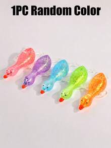 1pc Sequin Axolotl Squishy Toy, Transparent Crystal Axolotl Squeeze Stress Relief Toy, Soft Stretchable Slow Rebound Pressure Relief Desktop Toy, Suitable For Children, Teenagers, Adults, Party Favors, Gift Bag Fillers, Classroom Prizes, Birthday Gifts - Multicolor - View 15