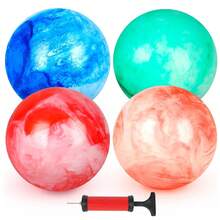 8-Inch Inflatable Ball For Kids, 2/4 Pack With Pump, Outdoor Summer Toy - 2Pcs-random Colors - View 8