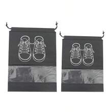 Portable Drawstring Shoe Dust Bag, Heavy Duty Non-Woven Shoe Storage Bag With Transparent Window, Moisture-Proof And Anti-Yellowing Shoe Storage Bag, Suitable For Travel Luggage, Closet, Gym, Multiple Sizes Fit Sneakers, Sandals, Boots - Multicolor - View 12