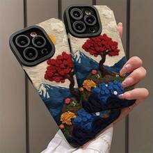 Funda para teléfono con diseño artístico de paisaje en 3D para  16/16 Plus/16 Pro/16 Pro Max/ 15/15 Plus/15 Pro/15 Pro Max/ 14/14 Plus/14 Pro/14 Pro Max/ 13/13 Pro/13 Pro Max/ 12/12 Pro/12 Pro Max/ 11/11 Pro/11 Pro Max, a prueba de golpes, resistente a la suciedad, cobertura total. - Estilo 1 - Ver 4
