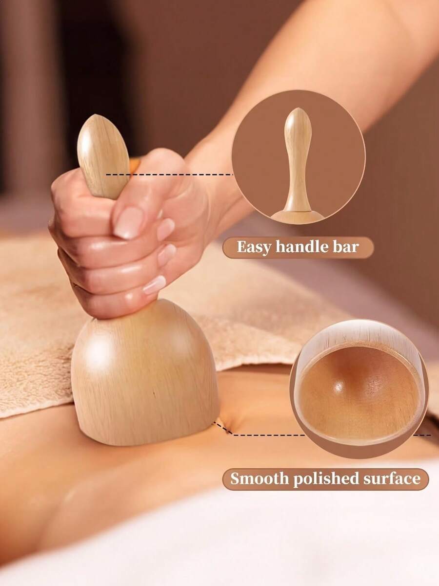 1 Peça Ferramenta de Massagem de Madeira, Massageador Corporal Completo, Massageador de Mão, Massageador de Perna, Massageador de Ombro, Ferramenta de Massagem de Pescoço e Ombro, Ferramenta de Massagem Facial, Ferramenta de Massagem nas Costas, Ferramenta de Massagem na Cintura, Adequado para Uso Doméstico, Pode Ser Dado como Presente de Feriado para Família, Amigos, Colegas de Classe, Pais - Multicolorido - Visão 1