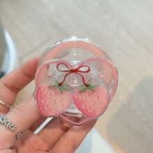 3D Cherry Fruit Stand Compatible With MagSafe Magnetic Phone Case Desktop Slouchy Tool Creative Resin - Multicolor - View 5