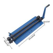 Rundbiegemaschine Sickenmaschine 460mm Manuell Bördelmaschine mit 6 Würfelsätze - Blau - Übersicht 2