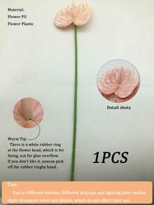 10/5件裝人造紅色棕櫚百合（粉色）火烈鳥花苞葉尾花，仿真植物，適用於婚禮、辦公室、派對、酒店、居家桌面裝飾，適合房間裝飾、餐桌裝飾、家居裝飾、桌面裝飾、季節性裝飾 - 粉色 - 查看 15
