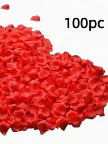 紅玫瑰花瓣，適用於婚禮、浪漫求婚裝飾、花童桌飾、派對、玫瑰、裝飾玫瑰、裝飾風格、派對與節日裝飾、情人節裝飾、情人節與母親節裝飾禮物 - 紅色 - 查看 7