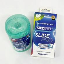 Fio Dental 500 metros Encerado Tampa Flip Não Desfia Medfio - Branco - Visão 4