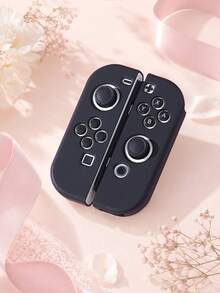 Switch Joy-Con Controller Protective Shell 1 Pair Solid Color Lightweight Anti-Fouling Anti-Slip Game Controller Cover, Easy To Install And Remove Without Sticking Keys, Compatible With Switch Controller Accessories, Girl Style Pink White Black Purple Transparent Multi-Color Options - View 14