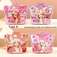 Princess Sticker Makeup Bag Girls Sticker Handmade DIY Quiet Book Decoration Stickers Rhinestone Princess Makeup Set Girls Princess Makeup Bag Painting Kit Creative Toy - Multicolor - View 9