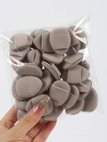 10/30/100pcs Fingertip Cushion Powder Puff, Latex-Free, Suitable For Liquid Foundation, Loose Powder, Concealer, Etc., For All Skin Types - Multicolor - View 4