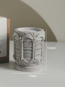 1pc Roman Relief Candle Cup Mixed Soy Wax Candle, Romantic And Cute, Perfect Home Decor For Autumn And Winter, Ideal Gift For Friends And Loved Ones. Suitable For Friends Gathering, Wedding, Yoga And Spa, Creates Romantic Candlelight Dinner Atmosphere, Also Can Be Used As Birthday Candle - 1PC - View 12