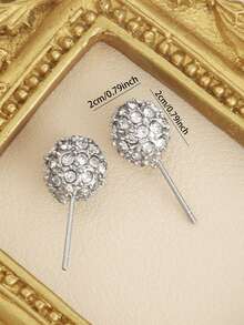 1pc Geometric Casual Versatile Fashionable French Minimalist Style Earrings - Multicolor - View 4