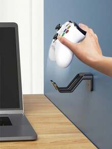 Universal Headphone Stand/Game Controller Holder, Multi-Functional Adhesive Plastic Wall Mount Hook, Compatible With Switch, , And Game Controllers, Gaming Headset Stand, Easy-To-Install Adhesive Desk/Bed/Sofa Mount - View 3