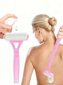 Back Lotion Applicator - Sunscreen - Moisturizer - Foldable Long Handle Roller Back Applicator - Curved Body Lotion Applicator Tool - Multicolor - View 15