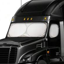 2026 Upgraded Windshield Sunshade - Front, Rear & Side Window Sun Protection Cover, Blocks Solar Heat, Protects Car Interior, Privacy Anti-Peeking, Summer Car Accessory, UV Protection, Car Gift, Large Truck, Small Car Sunshade, Truck Polyester Silver Coated Fabric Front & Side Window Integrated 4-Piece Foldable Storage Sunshade - 1p'c - View 4