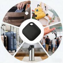 RSH 智慧行李追蹤器，無線智慧追蹤器，相容於 Find My（不相容於 Android），追蹤與定位防丟失裝置，可更換電池，智慧鑰匙尋找器，物品定位器，隱私保護，適用於包包、鑰匙、行李箱 - 黑色 - 查看 8