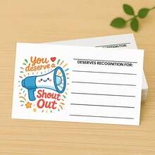 1/50/100 Positive Encouragement Cards, Gift For Teachers, Students And Employees You Deserve! Colorful Inspirational Thank You And Recognition Reward Cards, Suitable For Classroom, Office Team Rewards, Back To School Season, Holiday Essentials - Multicolor - View 5