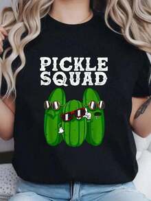 Unisex Size. Gifts For Mom, Funny Cartoon Graphic T-Shirts, 1 Piece, Cornholio Style, Unique Creative Design, Artistic Style, Loose Fit, Casual Going Out Wear - 黑色 3 - 查看 6